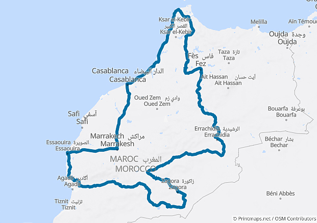 Die grosse Marokko Rundreise - Let's go