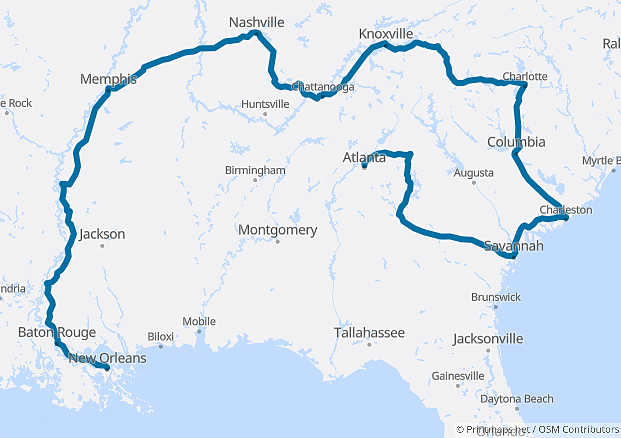 Südstaaten Classic - go2travel